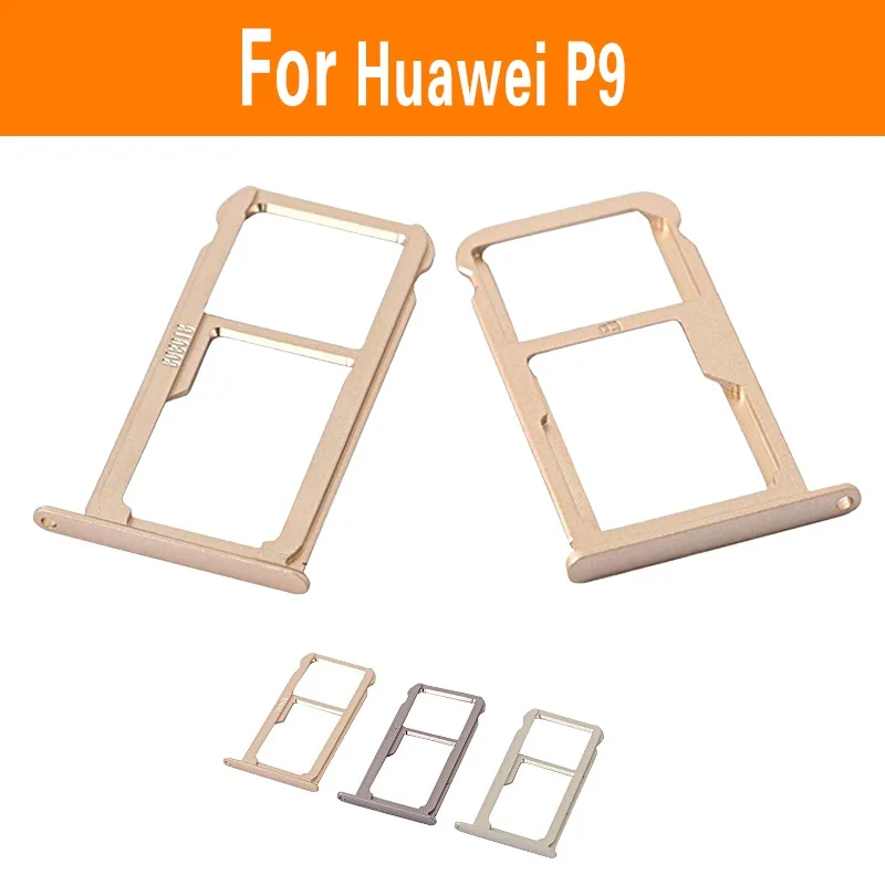 Подлинный держатель для sim карт и sd Huawei P9 EVA L09 L19 SIM лоток памяти слот адаптер +