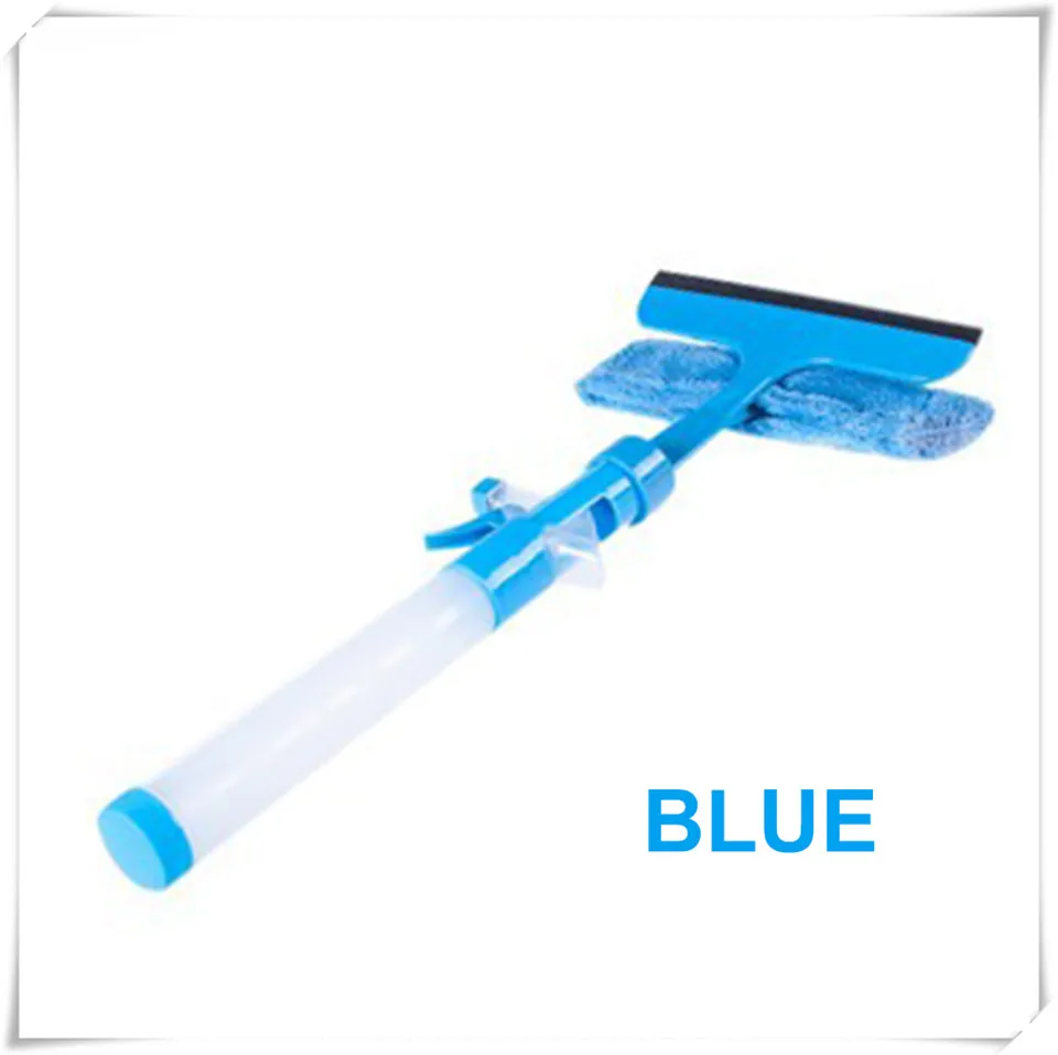 Glass Wiper blue MSJO щетка для чистки стекол 3 в 1 распылительная щетка для окна автомобиля из микрофибры для домашнего стеклоочиститель щетки для чистки стекла кухонные чистящие инструменты - Цвет: Glass Wiper blue