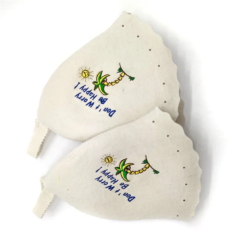 100% шерстяной войлок Лучшие горячие продажи банные колпачки для сауны в России