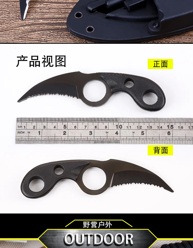 CS Cold черный острый нож CS GO тактические коготь ножи Karambit нож fight camp hike открытый самооборонный тактический карманный нож