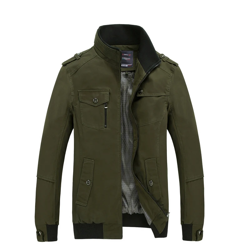 2017 новая брендовая мужская куртка бомбер зимняя модная однотонная Мужские