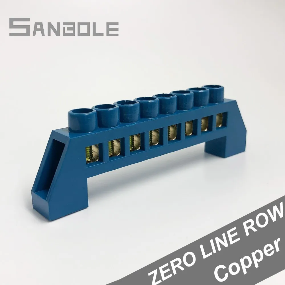 Соединительный винт с 8 отверстиями для соединения нулевой линией латунный