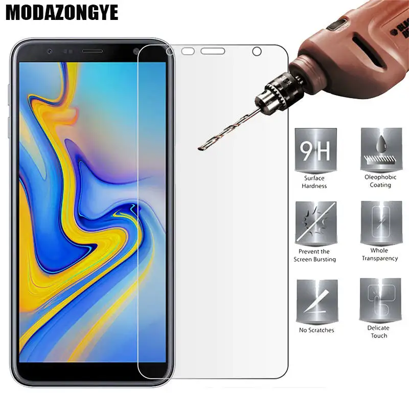 Защитное стекло закаленное для Samsung Galaxy J6 Plus/J6Plus/J 6/J610F/J610|Защитные стёкла и плёнки