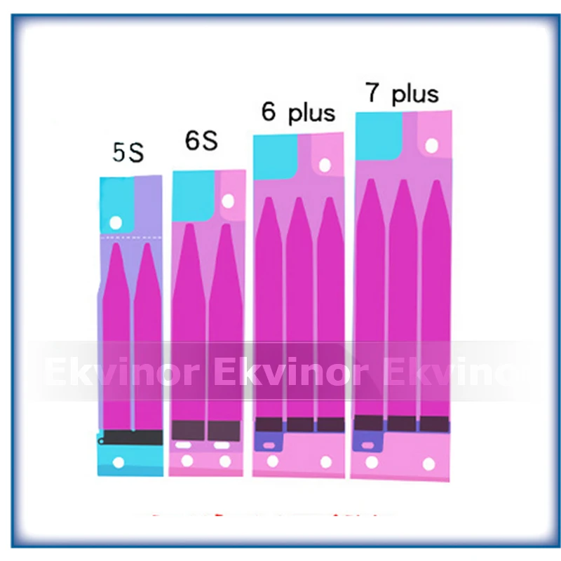 

100pcs Battery Adhesive Sticker for iPhone 6 & 6S Plus 5S 7 7Plus 5 3M Double Tape Pull Trip Glue Replacement Parts