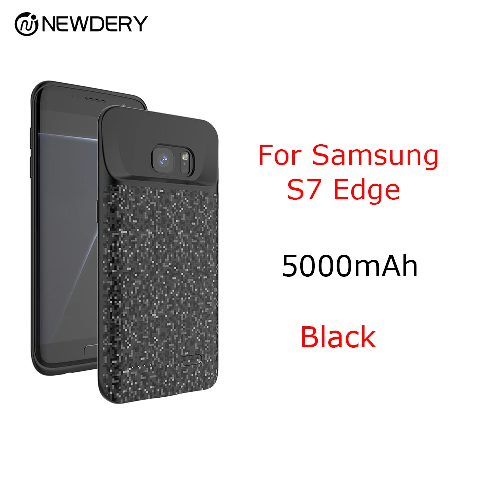 For S7 edge 5000mAh Новое зарядное устройство, чехол для телефона, аккумулятор, 4700 мА/ч, для samsung galaxy S7, внешний аккумулятор, перезаряжаемый чехол, 5000 мА/ч, для samsung galaxy S7 edge - Цвет: For S7 edge 5000mAh