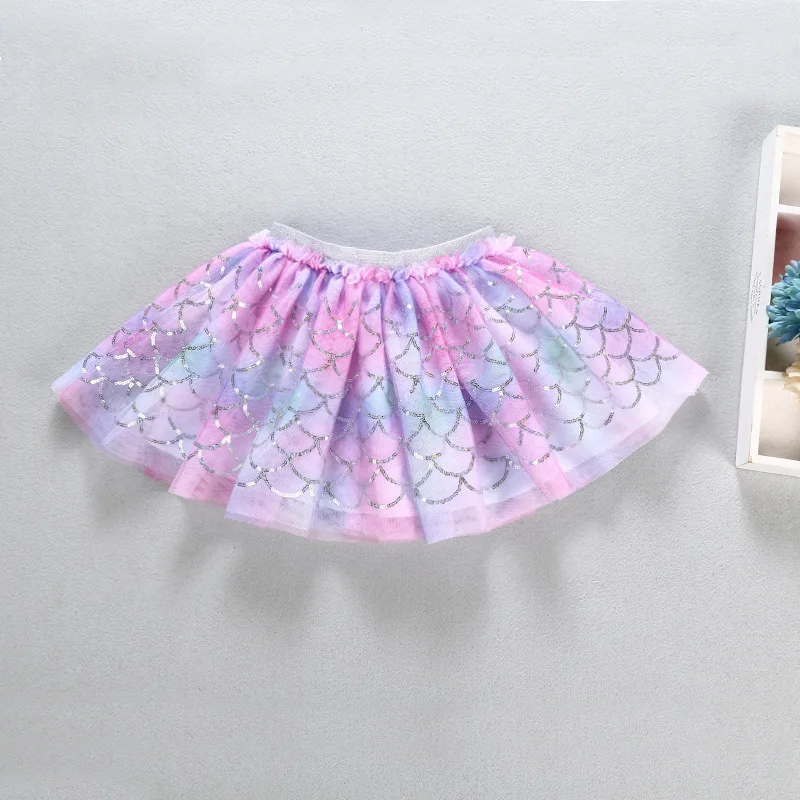 Girls Tutu Skirts Children Ballet Sequined Pettiskirt Kids Skirt Summer Birthday Party Tulle Costumes BC256 | Мать и ребенок