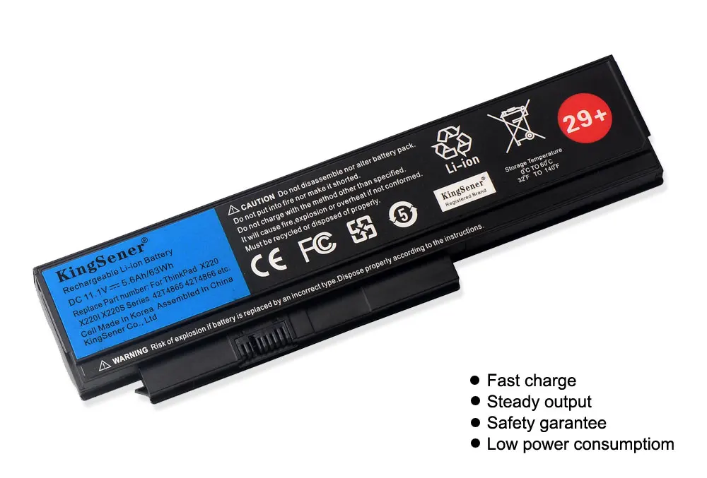 KingSener Корея сотовый ноутбука Батарея для lenovo Thinkpad X220 X220I X220S 42T4899 42T4900 42T4942 42T4872 42T4865 42T4866