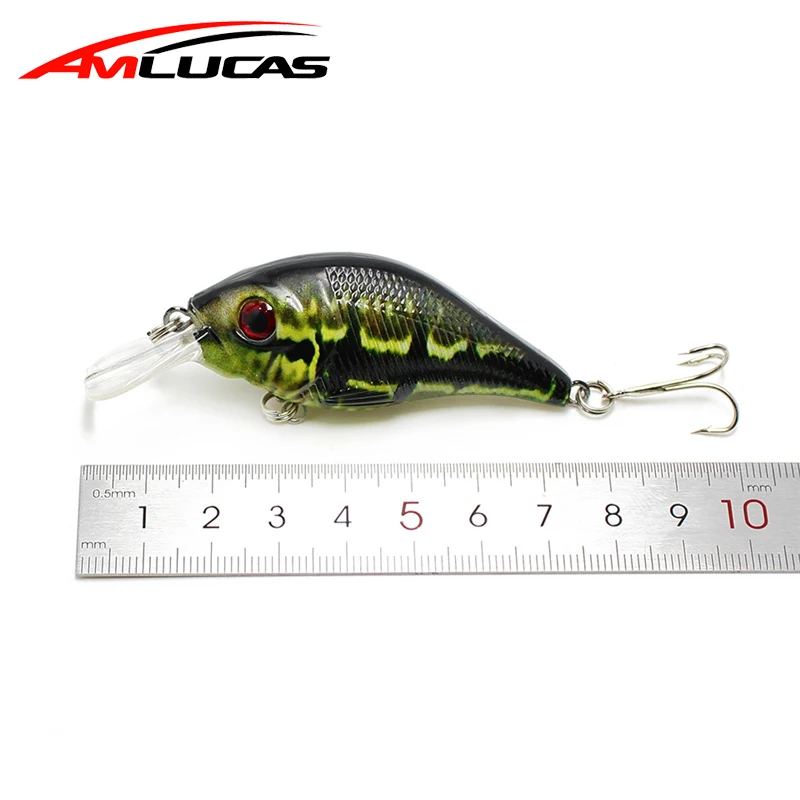 Amlucas 7.5cm 11.2g Crankbait Minnow Fishing Lure Artificial Hard Bait Wobblers Carp Tackle Fake Fish pesca WW74 | Спорт и