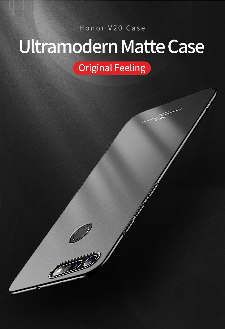 Honor View 20 чехол MSVII Тонкий матовый чехол для huawei Honor View 20 V20 чехол PC чехол для huawei Honor View 10 Lite V10 чехол