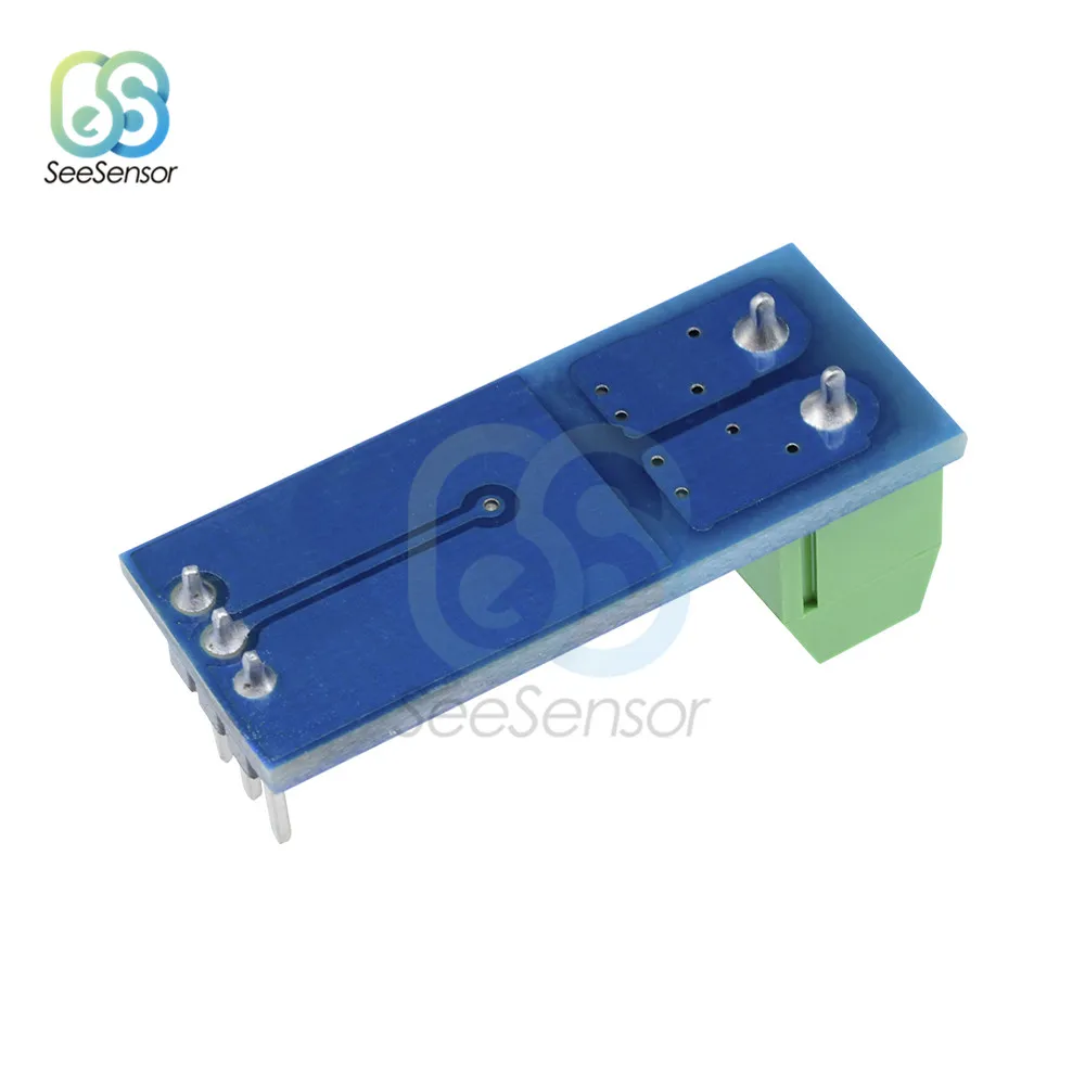 ACS712 5A 20A 30A панель модуля датчика тока Холла стандартного разрешения 5 в плата