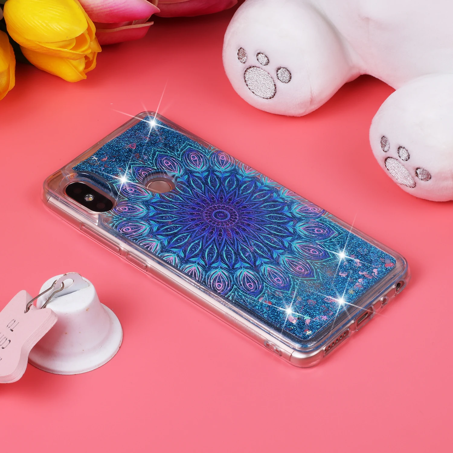 Чехол для Xiaomi Redmi Note 5 с рисунком из мультфильма, блестящий чехол Xaomi Xiomi Red Mi Redmi Note 5 Pro, динамические жидкие зыбучие пески, чехлы Note5 Funda