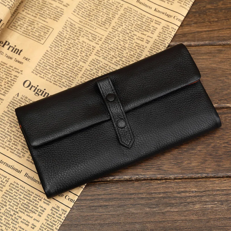 Высокое качество Роскошный Европейский Стиль женский кошелек из натуральной