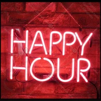 neon signs for happy hour decorate party bedroom home decor handcraft light advertisement lamp anime bulb smart light arcade