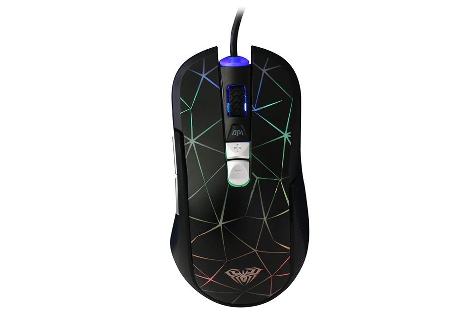 AULA игровая мышь USB Проводная 2000 dpi 7 кнопок RGB подсветка эргономичная для компьютера ноутбука настольная профессиональная геймерская мышь#960