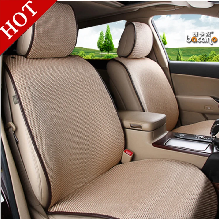 

BANCANO Breathable Ice Silk Small Waistline Seat Cushion Car Pad Universal Cushions Summer Car Seat Cover 3 Colour Car-Styling