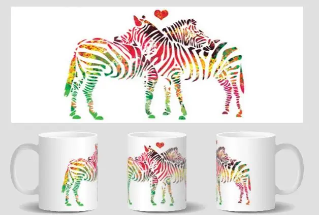zebra mugs Tea cold hot heat sensitive coffee mug transforming mugen changing color | Mugs