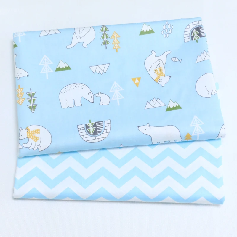 New Bears Twill Cotton Fabric by half meter for making Baby Cribs Bed Sheet Dress Sewing | Дом и сад
