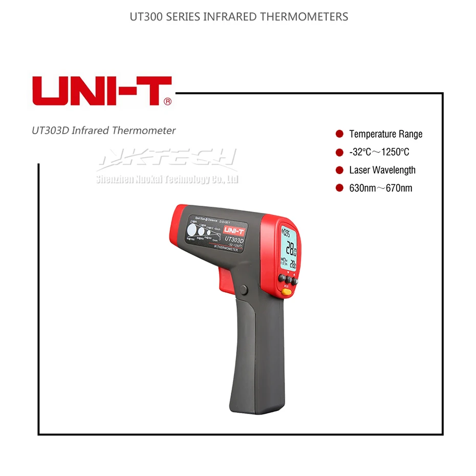 UNI-T UT309A UT309C профессиональный лазерный инфракрасный термометр для измерения температуры UT303A UT303C UT303D UT305A UT305C ИК инфракрасный пистолет промышленного Температура