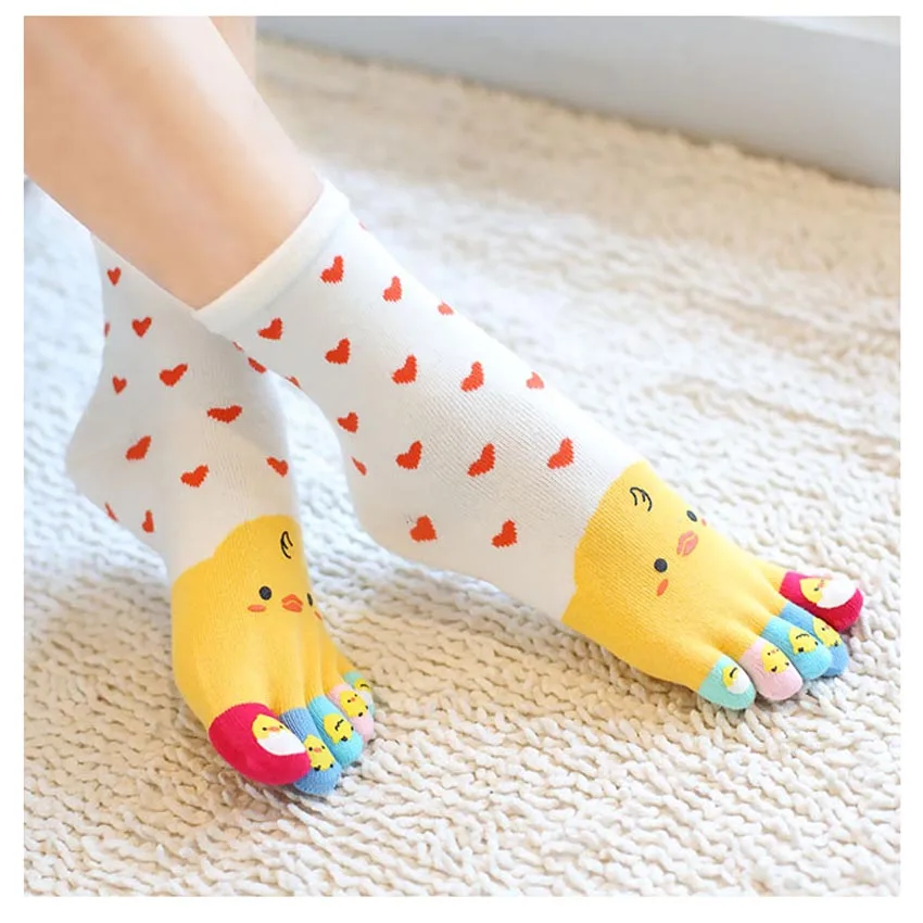 2017 милые женские и носки из мягкого хлопка с рисунком утки мультфильма аниме 5