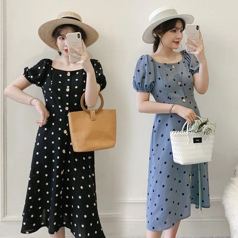 Envsoll платья для беременных платье в горошек летнее корейское тонкое Одежда