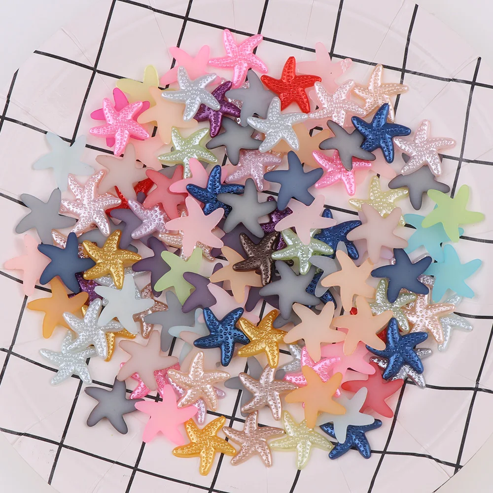 100 шт./лот разноцветные бусины из ракушек ABS Смола плоские имитация жемчуга