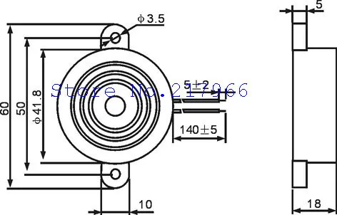 Arima factory direct electronic active piezoelectric buzzer STD-4218 12V alarm sound | Электронные компоненты и