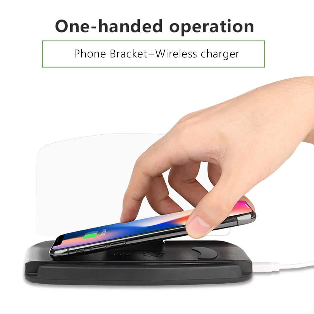 Новинка! Беспроводное зарядное устройство HUD держатель дисплея для головных