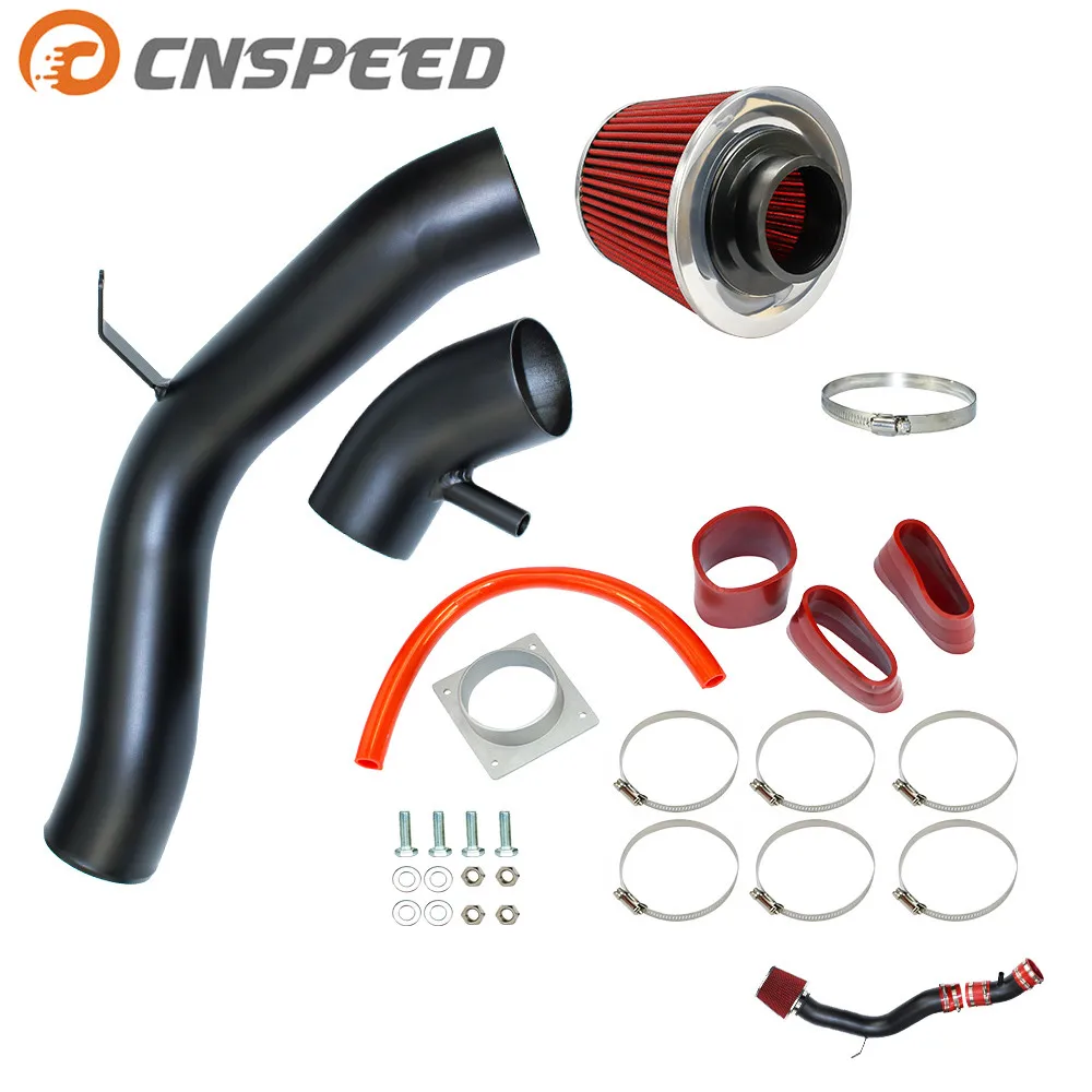CNSPEED воздухозаборе Комплект гоночный автомобиль для Nissan 02-06 Altima/04-05 Maxima 3.5L V6 холодного воздуха с 3 ''дюйма воздушный фильтр