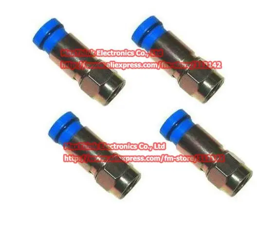 Бесплатная доставка/100 шт. коаксиальный компрессионный кабель RG6 F Коннектор