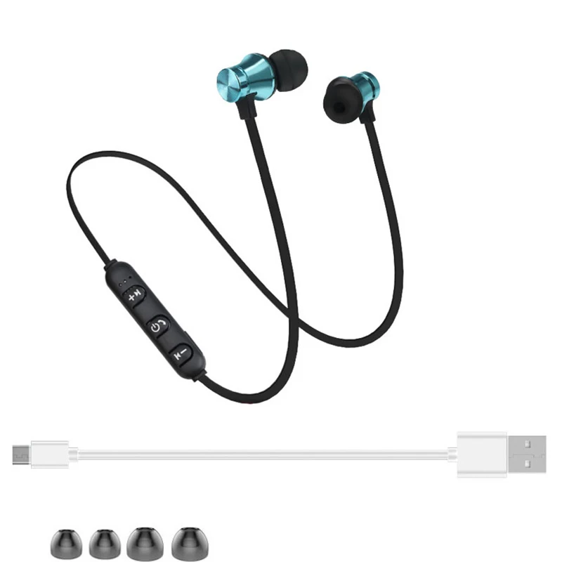 Магнитная Bluetooth наушники V4.1 Беспроводной HD stereo Headset с микрофоном для iPhone samsung ipad