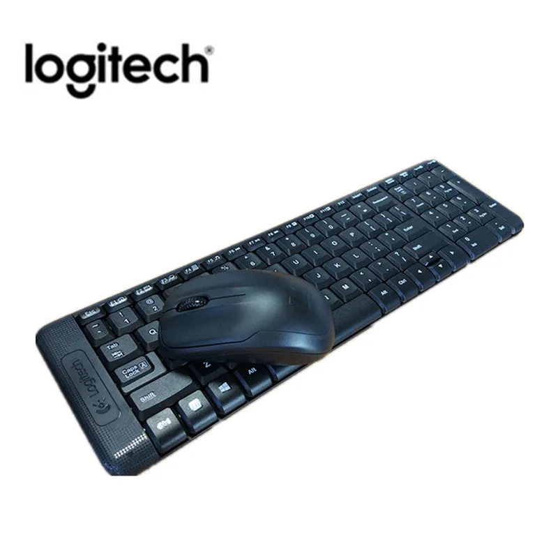 Logitech MK220 Беспроводная клавиатура мышь комбо английская ПК компьютер|Клавиатуры| |