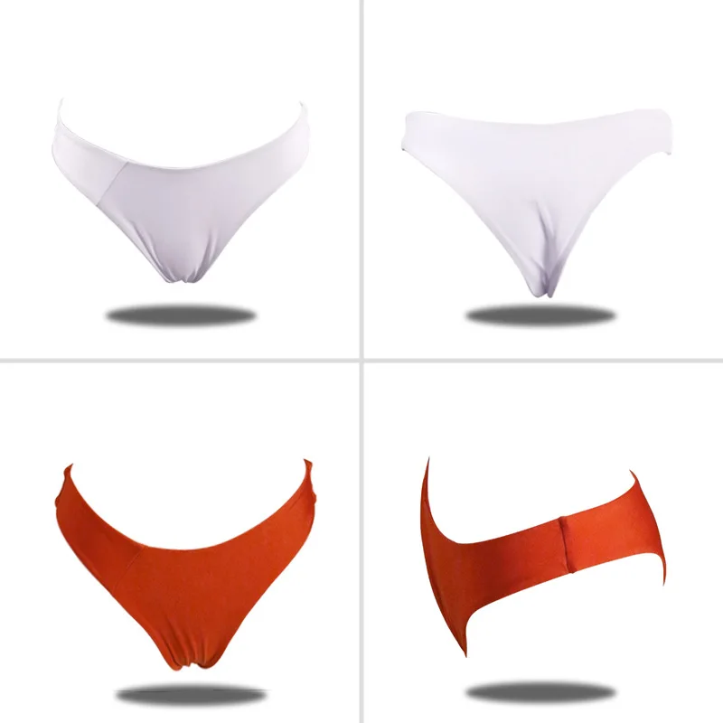 Стринги женские однотонные с заниженной талией пикантные пляжные Трусики-бикини