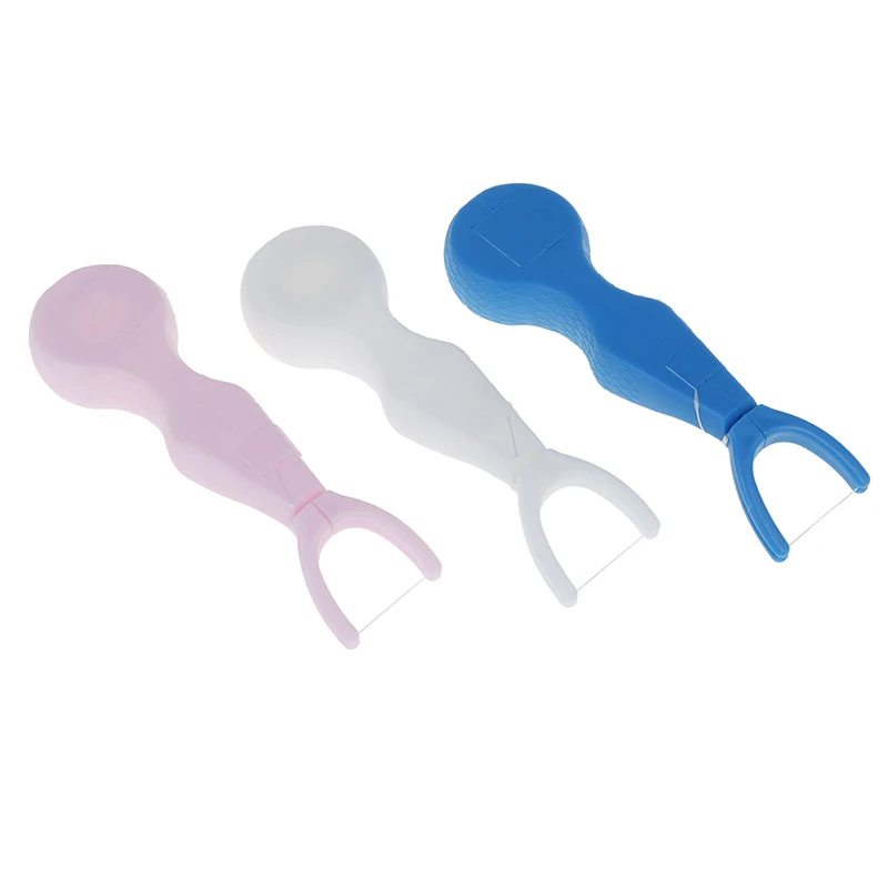 30 м нейлоновая зубная нить с держателем для чистки зубов инструмент Уход за