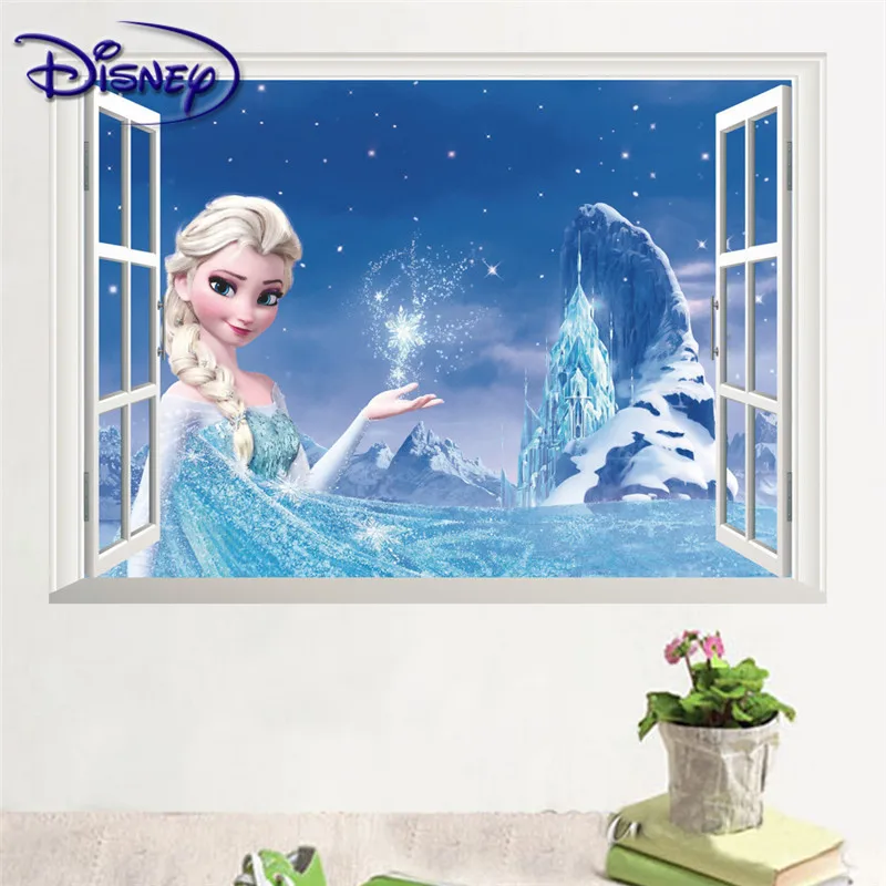 Disney Kids DIY 3D наклейки Холодное сердце украшение детской комнаты детский сад