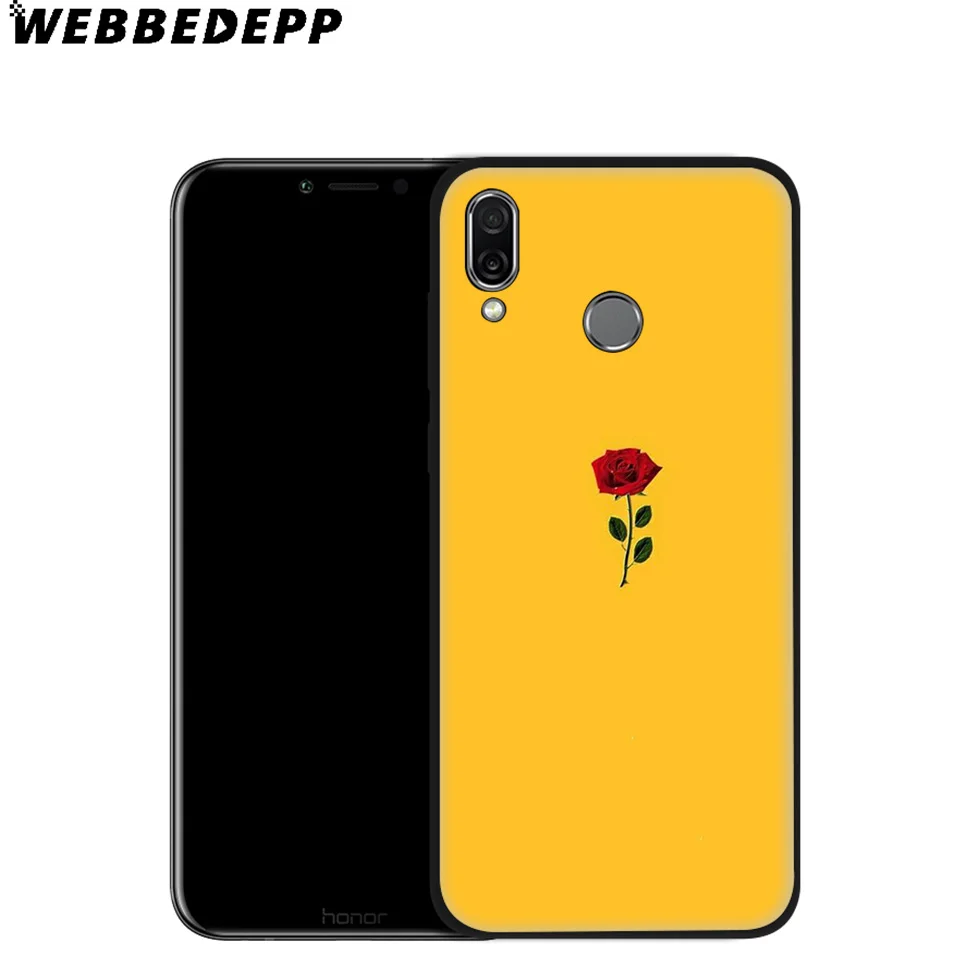Эстетика желтый узор мягкий чехол для Huawei P8 P9 P10 P20 P30 Lite Pro P Smart Z Plus 2019 Y6 Prime 2018 2017 Mini |