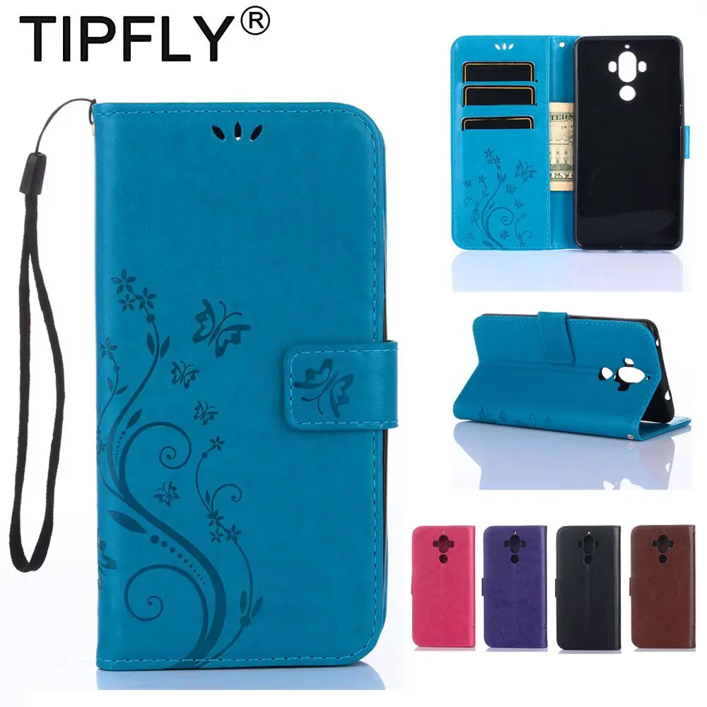 TIPFLY Флип Кожаные чехлы Fundas для huawei Коврики 9 чехол бумажник крышка Подставка
