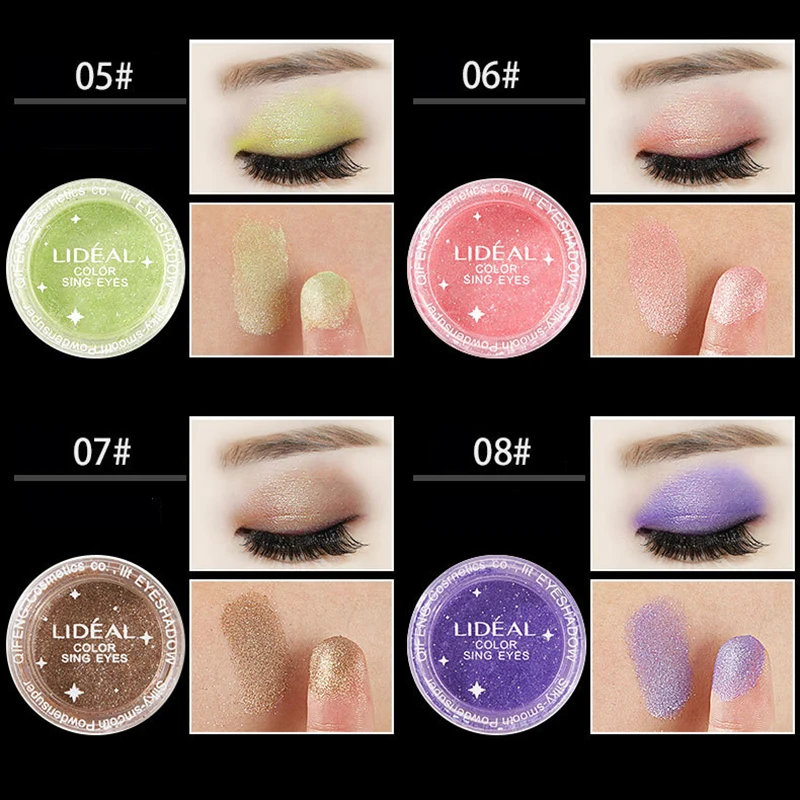 LIDEAL Brand 35 Colors Shimmer Eye Shadow Powder Pigment Colorful Glitter Eyeshadow Set Makeup Tools|powder glitter eyeshadow|eyeshadow