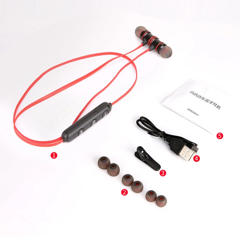 Bluetooth наушники беспроводные Бег Спорт Бас Звук беспроводной уха телефон с