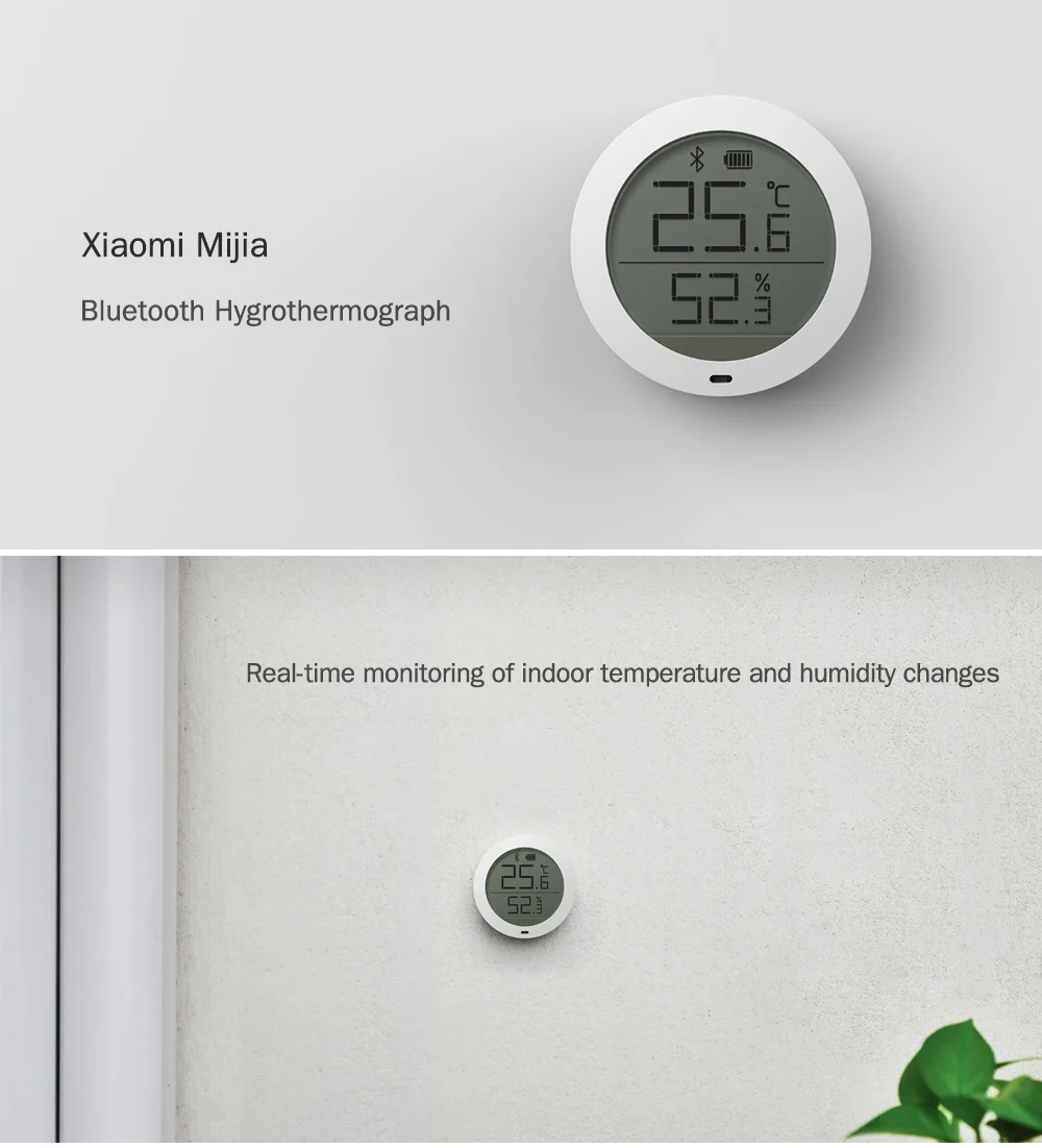 Xiaomi Mijia Bluetooth гигротермограф Высокочувствительный ЖК-экран гигрометр термометр умный дом датчик температуры и влажности