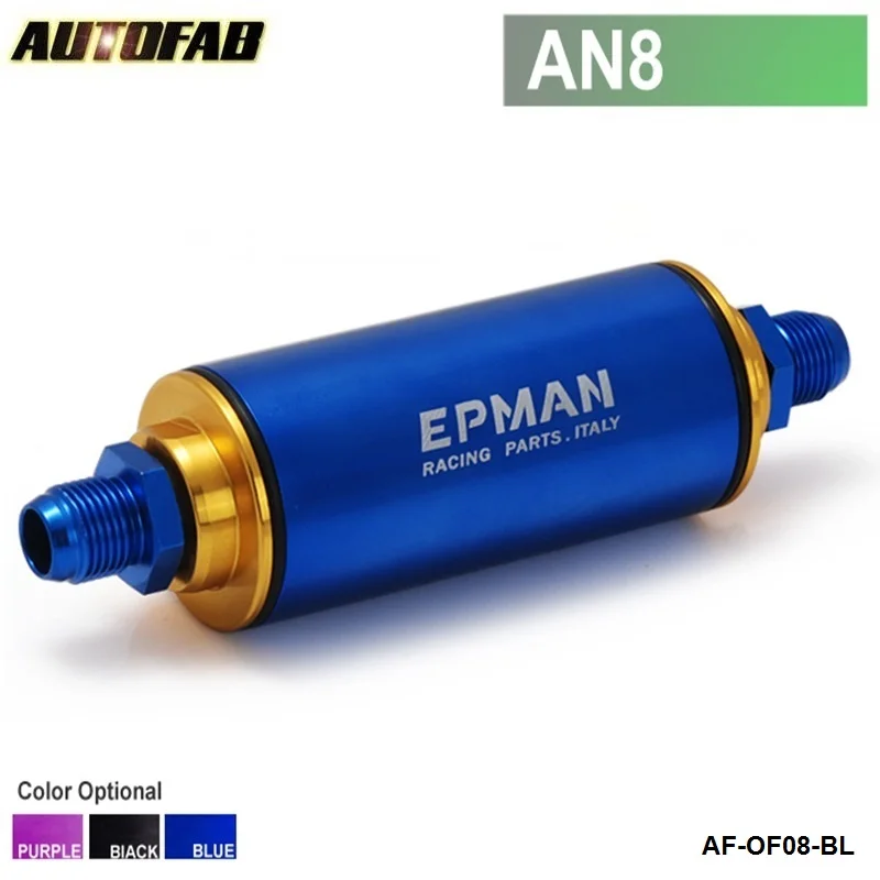 40 микрон черный топливный фильтр INLINE-6AN-8AN-10 Универсальный Высокий Поток TURBO ADF09901