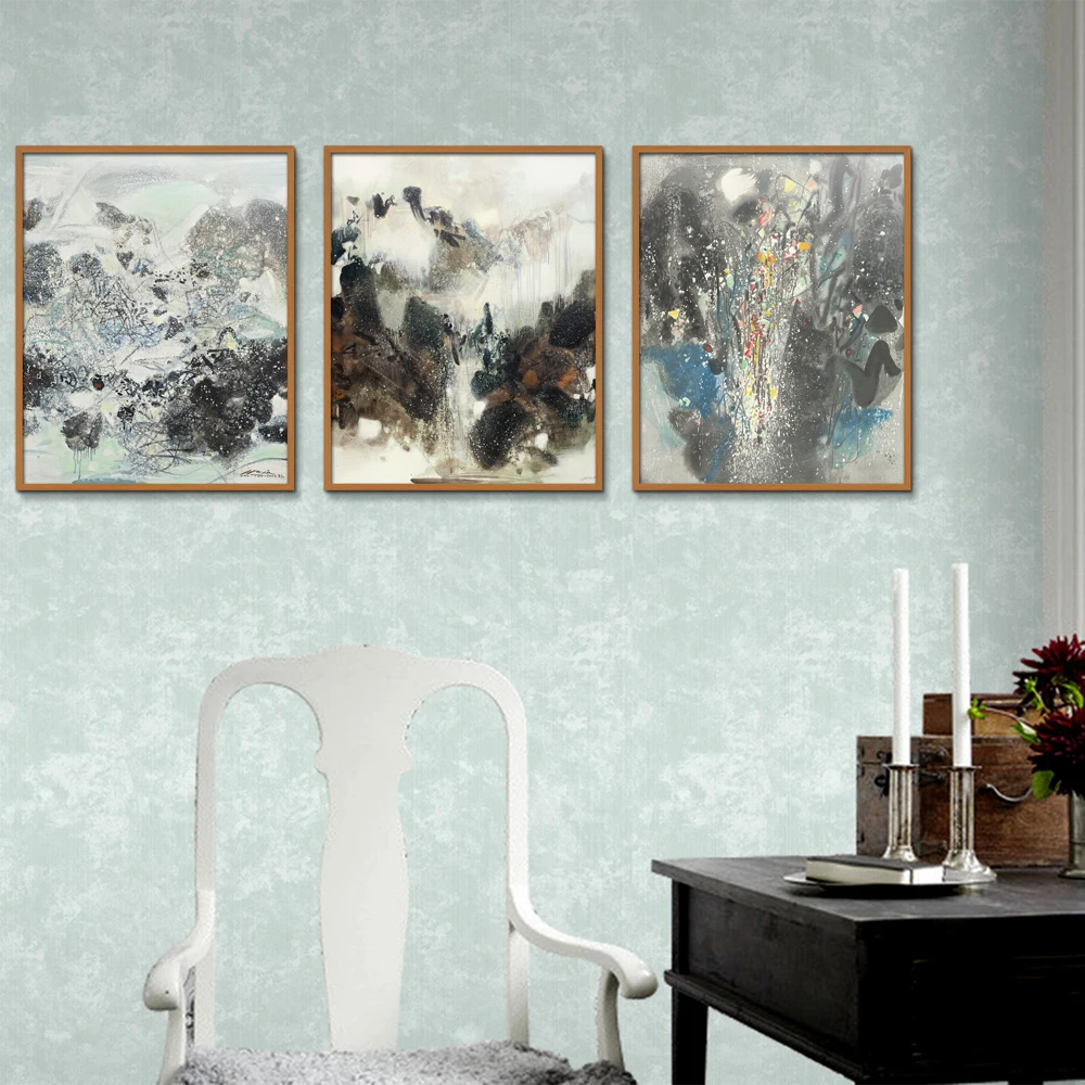 Граффити пейзаж аннотаци картина маслом бескаркасные Спрей Печать на холсте