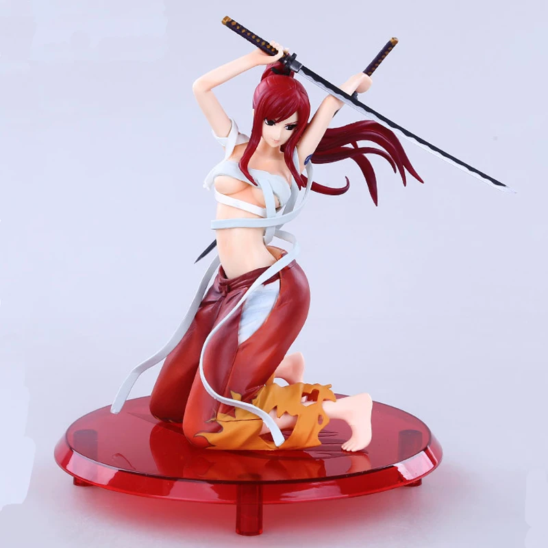 Аниме Сказочный хвост 7' Сексуальная Erza Съемная фигурка ПВХ кукла модель