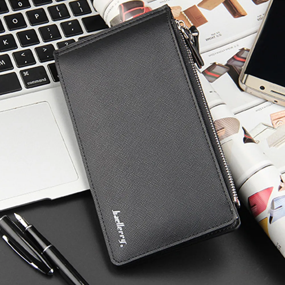 Новинка 2020 мобильный телефон сумка роскошный мужской кошелек с длинной клипсой