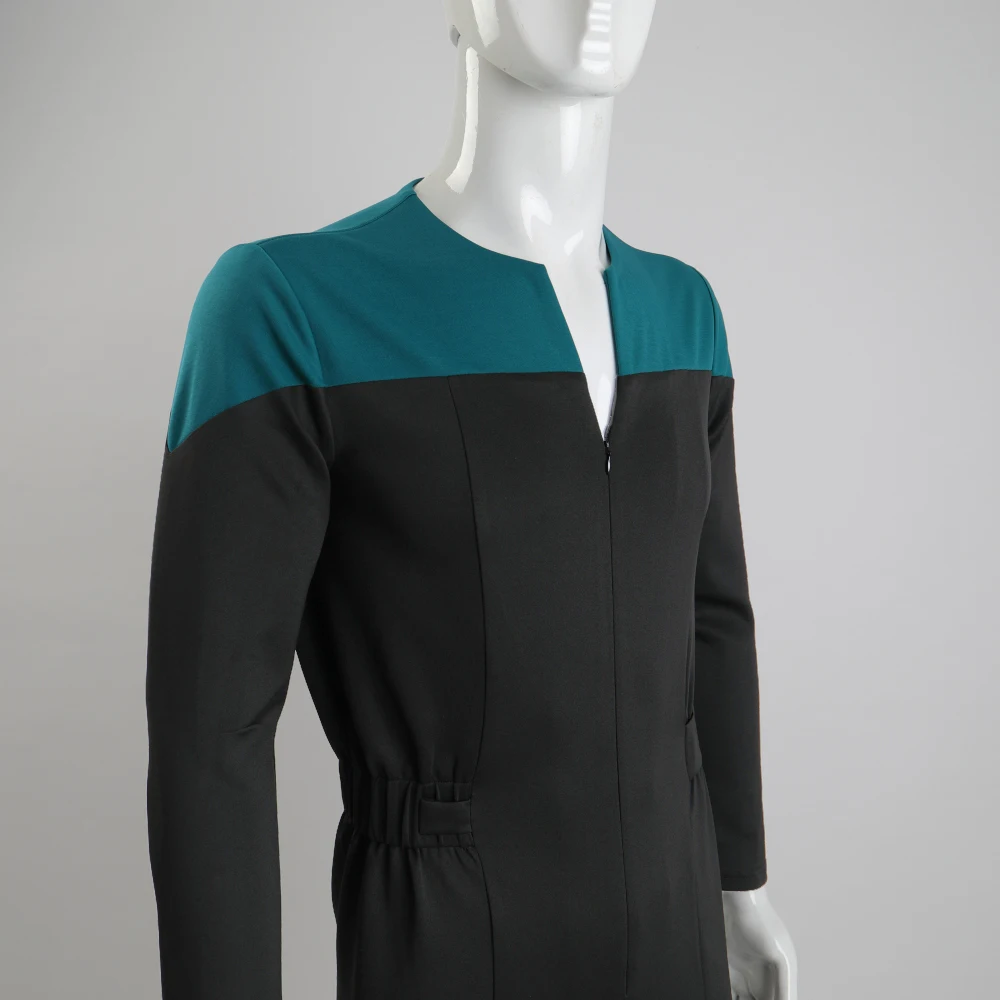 Star Deep Space Nine Trek Commander Sisko Duty равномерный комбинезон Синий Косплей костюмы для Хэллоуина Prop