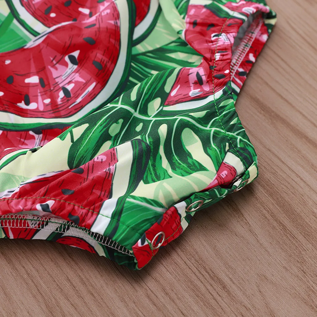 2019 летняя Милая одежда для маленьких девочек Детский комбинезон с