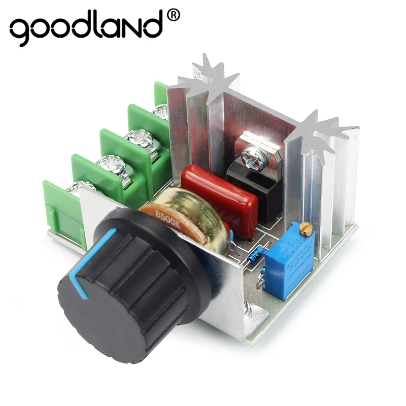 Goodland светодиодный диммер переключатель 220V Напряжение регулятор 2000 Вт Скорость