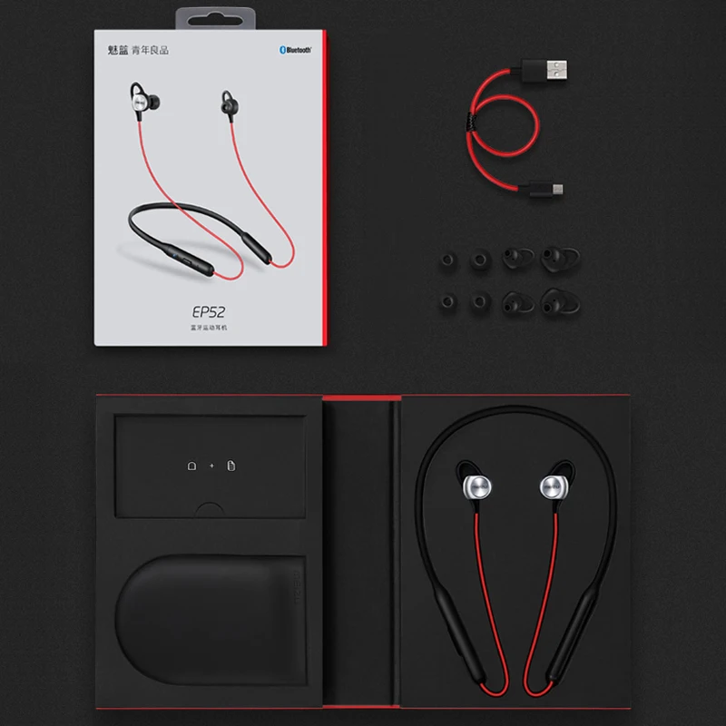 Meizu EP52, беспроводные наушники, Bluetooth 4,1, наушники, стерео гарнитура, водонепроницаемая, IPX5, поддержка Apt-X, Meizu EP 52