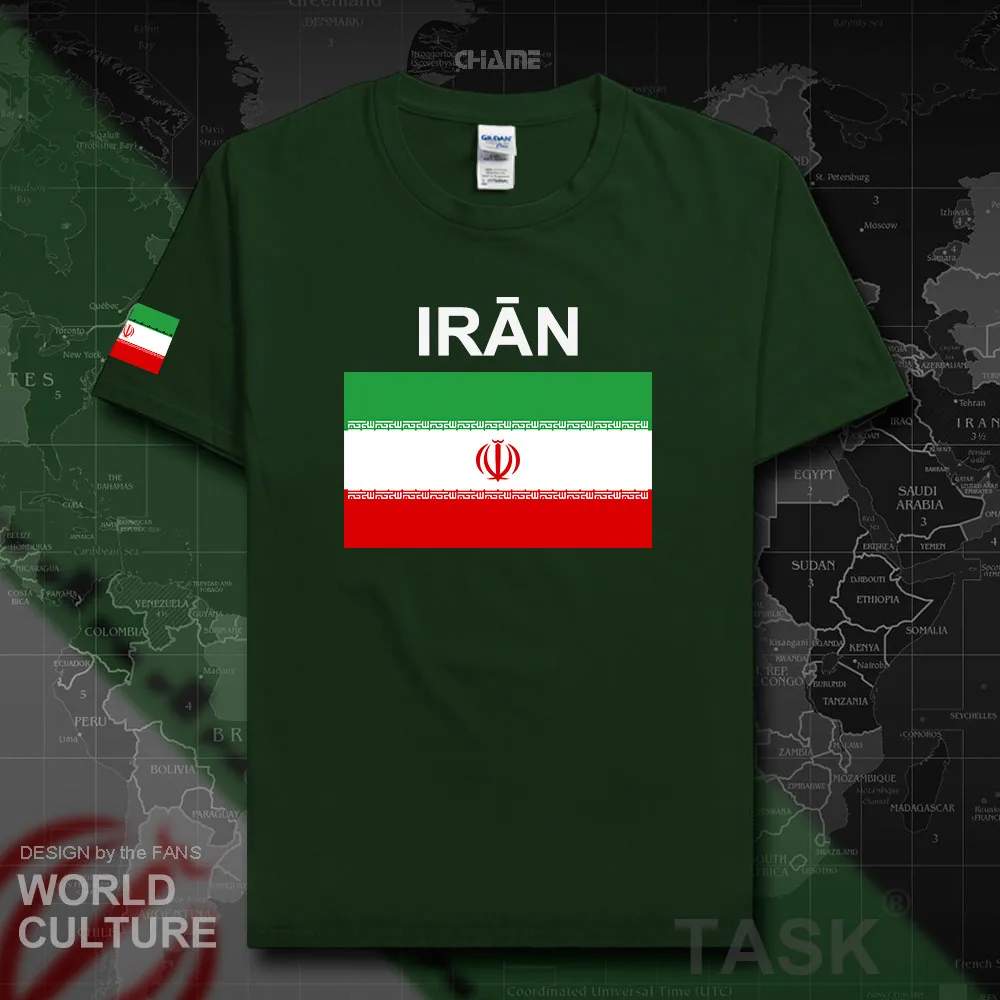 Iran Islamic мужские футболки 2017 майки команда наций футболка 100% хлопок для встречи