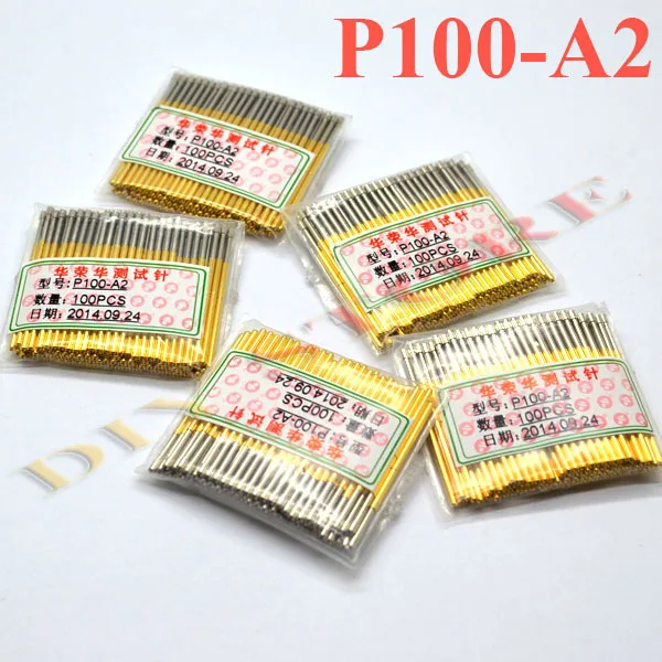 500 шт./лот флейта диаметром 1 5 мм Пружинные тестовые щупы Pogo длина 33 35 Бесплатная