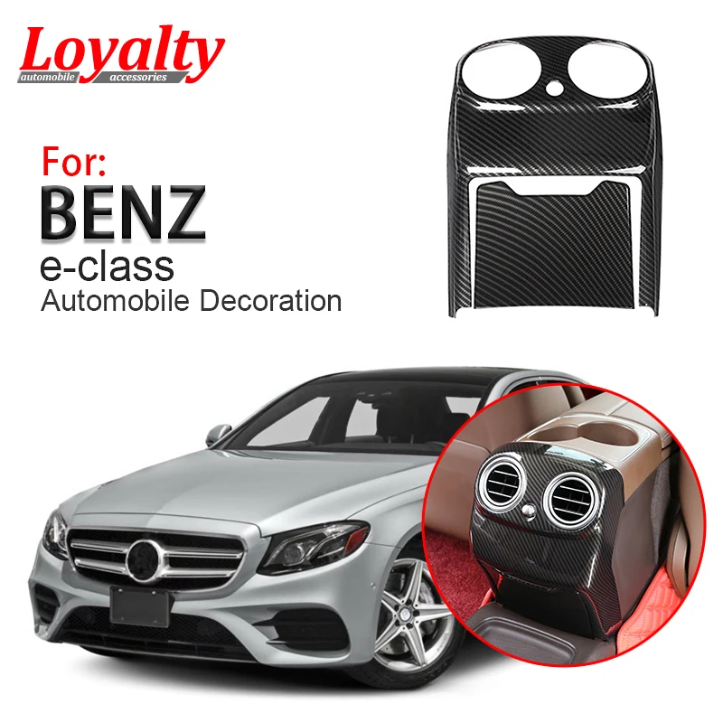 

Loyalty for Mercedes-Benz E Class W213 2016 2017 2018 Rear Air Outlet Vent Cover Trim Center Armrest ABS Car Accessories